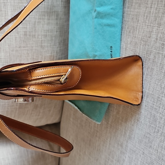 Tiffany & Co. Leather Shoulder Bag, Camel Brown - Picture 5 of 14